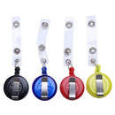 Set of 4 pcs Retractable Reel Badge holder YOYO Clip Snap Button ID Card Ke U1N7