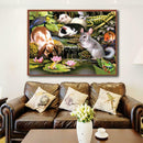 5D DIY Full Drill Diamond Painting Animals Cross Stitch Embroidery Mosaic