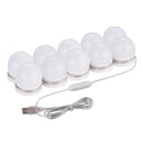 Usb Powered Dimmable 10w Bulb Hollywood Led Makeup Mirror Light Led Vanity  Z3T6