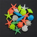 10PCS Glows in the Dark Luminous Stones Conch Shells Aquarium Fish Tank Decor BX