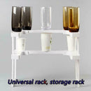 2 Layers Space Rack Countertop Organizer Kitchen Storage Adjustable White Z2X8
