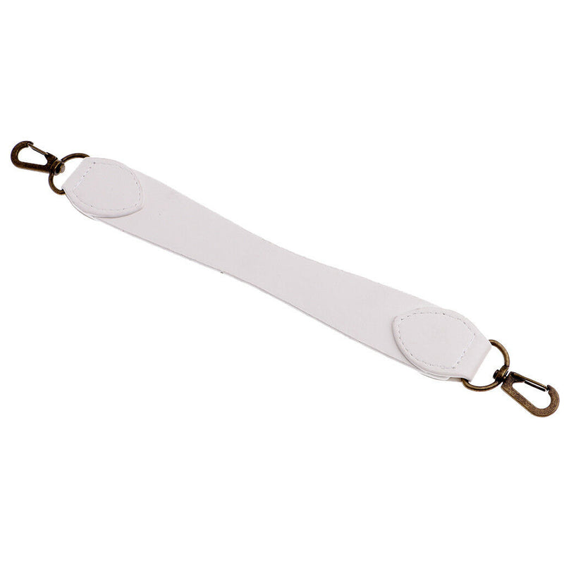 Short PU Leather Handheld Handbag Purse Bag Strap Handle Replacement White