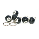 New Black 8 Billiard Ball Key Chain Bag Accessories Keyring Car Key Holder G Bj