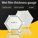 Stainless Steel Hexagonal Wet Film Comb High Precision Gauge Meter Thicknes