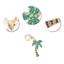 Coconut Tree Keychain Pendant DIY Point Diamond Keychain Decorative Qual ENX