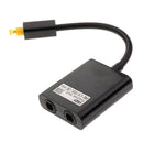 1 in 2 Out Toslink Digital Optical Audio Y-Splitter Connector Fiber Optic