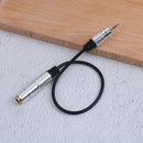 Audio aux 6.35mm 1/4" female to 3.5mm 1/8" male stereo headphone adapter cable3c