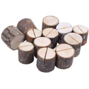 12 PCS New Wooden Wedding Party Table Number Stand Place Name Memo Card