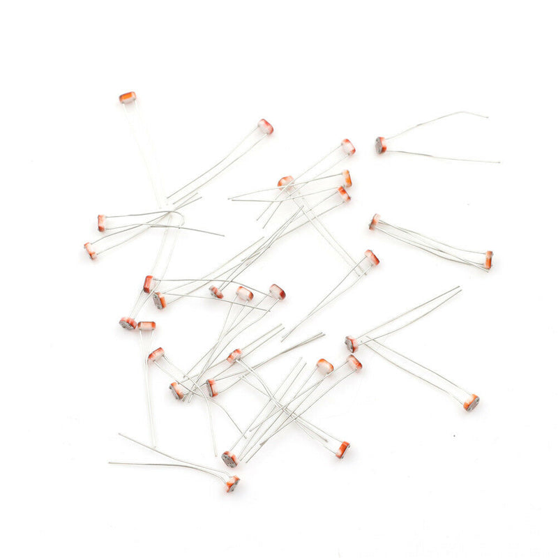 30PCS Photoresistor GL5516 LDR CDS 5mm Light-Dependent Resistor Sensor Ardui Fw