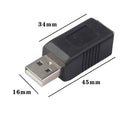 2xUSB Printer Port Type A Male USB Type B Female Connector Adapter Converter