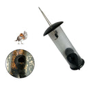 Lightweight Transparent Bird Feeder, Tube Shaped Hanging Bird Feeder for Garden