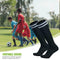 Children Sport Football Soccer Over Knee Baseball Kid Long Socks (Black) A