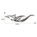 1 Pair Vinyl Car Stickers Dolphin Totem Auto Body Decals Styling Accessory