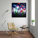 5D DIY Full Drill Diamond Painting Dragonfly Flower Cross Stitch Embroidery