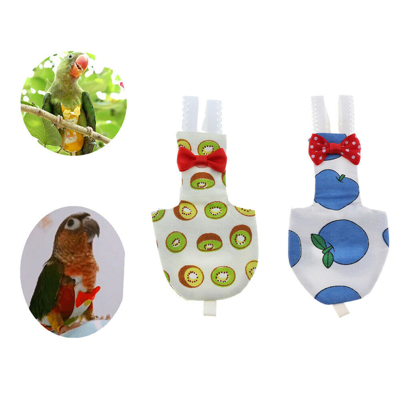 2  Pcs Parrot Birds Nappies Pocket Breathable Parrot Diaper Convenient to Wear