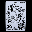 6x Layering Stencils  For Walls Painting Scrapbooking Embossing Paper A