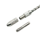11Pcs Twist Drill Bit Spiral Hand Semi Automatic Pin Vise Keyless Chuck Dri