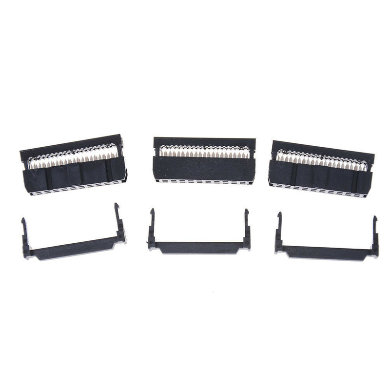 20x 2x10 2.54 Pitch IDC FC-20 Pin Female Wire Header Connector For Flat Cable Gw