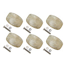 Set of 6 Plastic Guitars Tuning Peg Button Shifter with Screw Gaskets