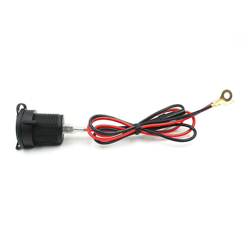 Newest Portable 12V Car Motorcycle Power Adapter Dual USB Mobile Charger