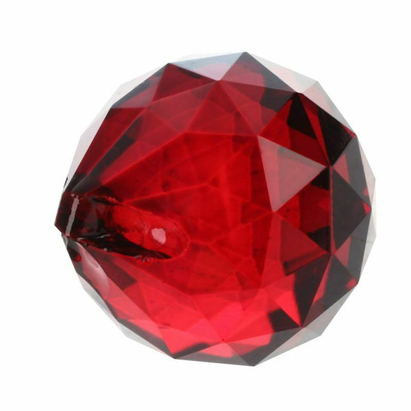 30mm Red Crystal Ball Prisms
