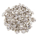 50x Crystal Rivets Studs Buttons for Bracelet Bag Leather Craft 7mm