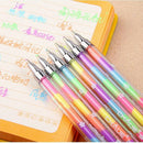2X Cute Highlighter Pen Marker Stationary Point Pen Ballpen 6Color Gift abus