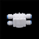 4 Way 1/4 Port Auto Shut Off Valve For RO Reverse Osmosis Water Filter System M&
