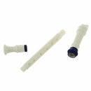 Students Plastic 8 Holes Soprano Recorder Flute Beige Blue w Cleaning Stick F5R7