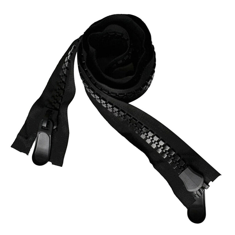 #20 Molded Heavy Duty Separating Zipper with 2 Sliders, For Marine / Outdoor