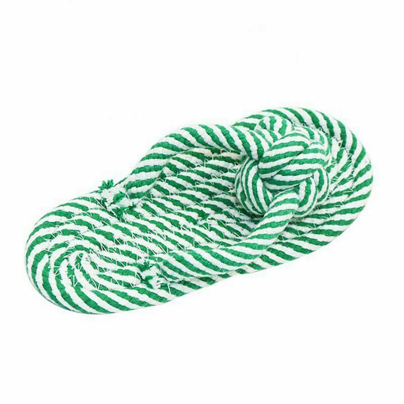Pet Bites Rope Slipper Toys - Pet Cotton Rope Toys - Pet Dog Molar Toys - C