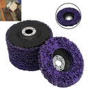 5Pcs Durable Poly Strip Disc Wheel 100x16Mm Wood Metal Paint Rust Removal C