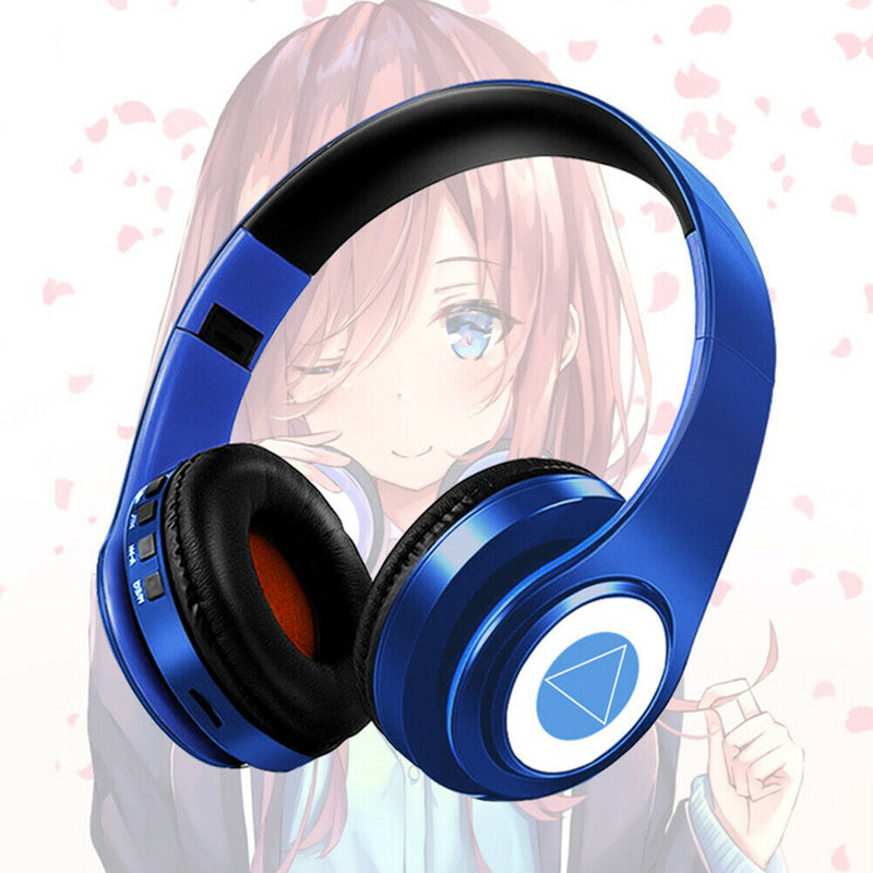 Wireless Bluetooth Headset Earphone Rechargeable Folding Music Headphone w/ MIC