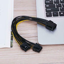 8Pin Port to Dual 8Pin Port Splitter Power Supply Cable for Graphic Cards