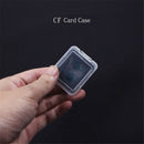 10PCS Transparent Standard CF Memory Card Case Holder Boxes Storage Plastic TE