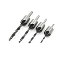 4Pcs Countersink Drill Bit Set Screw Wood Working 3-6Mm Tool Chamfer AU JC.