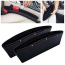 Leather Car Side Seat Slit Pocket Holders Storage Organizer Box L9X8