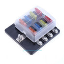 32V Auto Car Boat 8 Way Circuit Standard ATO ATC Blade Fuse Box Block Holder