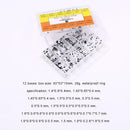 1 Box Round Ring Rubber Seal Washers Waterproof Watch Gaskets (12 Grids) A