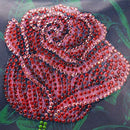 DIY Rose Special Shaped Diamond Painting Women Leather Chain Crossbody Bags