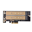 2 Port Ngff M.2 B & M Key To Pci-E 4X Adapter Card Pci-E Riser Sata To Pci- S6T7