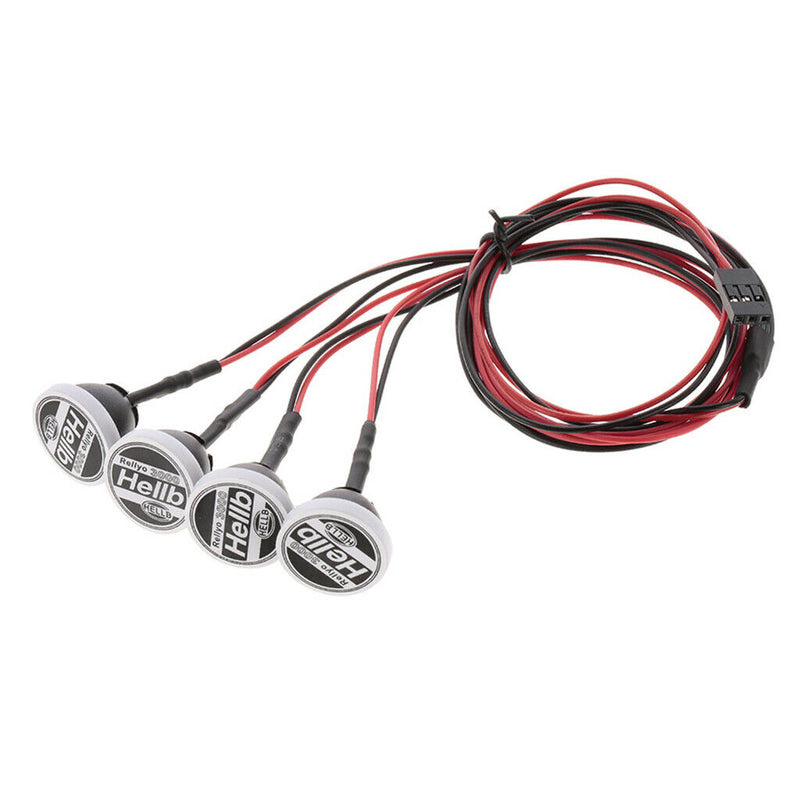 4pcs 1:10 Electric RC Car LED Lights for Hsp Redcat Rc4wd Axial scx10 D90 Hpi