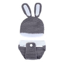 2pcs/Set Infant Baby Photography Props Clothes Rabbit Shaped Hat+Shorts