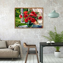5D DIY Full Drill Diamond Painting Flowers Cross Stitch Embroidery Craft
