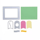 Long Stripe Frame DIY Metal Stencil Scrapbook Craft Embroidery Cutting Die