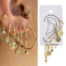 7Pcs/Set Fashion Boho Women Crystal Earrings Stud Jewelry Gift Set Ea Y3N2