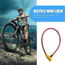 Metal Bicycle Lock Universal MTB Road Bike Anti Theft Security Lock (Red)