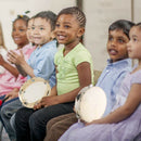 8-Inch Blow Tambourine Musical Instrument Children Percussion Instrument Qu V8Z9