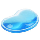 Blue Gel Wavy Mouse Pad Wrist Rest Support for Desktop PC Computer