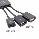 3 In1 3 Port Usb-C Type-C 3.1 Male To Usb 2.0 Otg Hub Adapter Cable Converter OZ